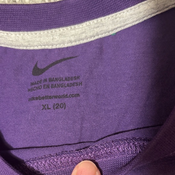 Nike KSU Kansas State University Wildcats Purple Short Sleeve Tee - Picture 3 of 9